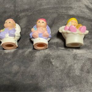 Set of Three vintage Little People Baby Figurines
